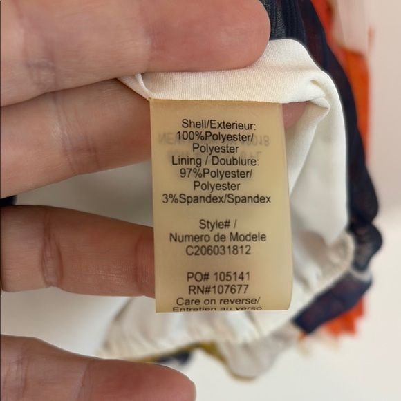 Alice & Olivia Multicolor Pleated Women's Top - Picture 7 of 7